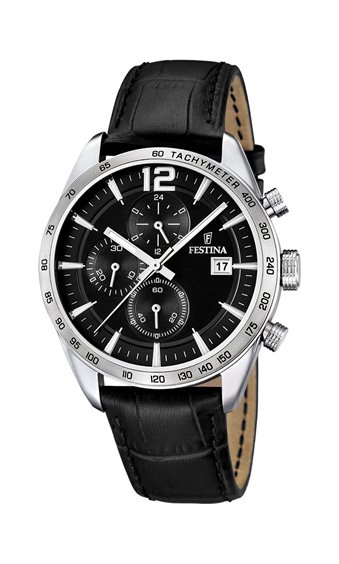 Armbanduhr Festina Herr Chronograph in Stahl F16760/4 - F16760/4